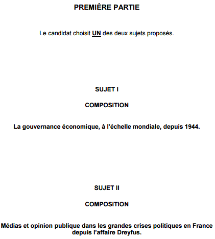 Sujet Bac ES L Liban 2016 Histoire gographie : image 1