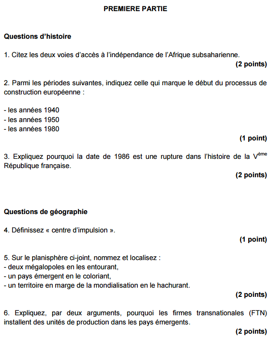 Sujet et correction Bac ST2S 2016 Histoire gographie Polynsie : image 1