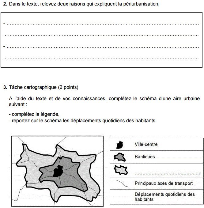 Sujet d'histoire gographie du Brevet 2015 : image 8