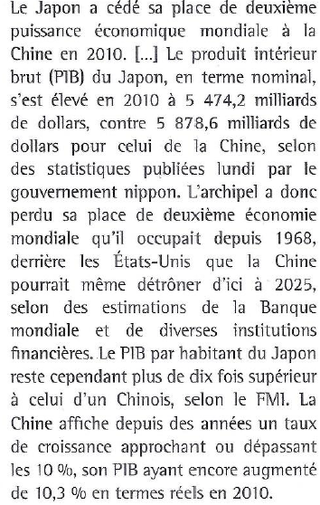 La chine est devenue la deuxieme puissance conomique mondiale