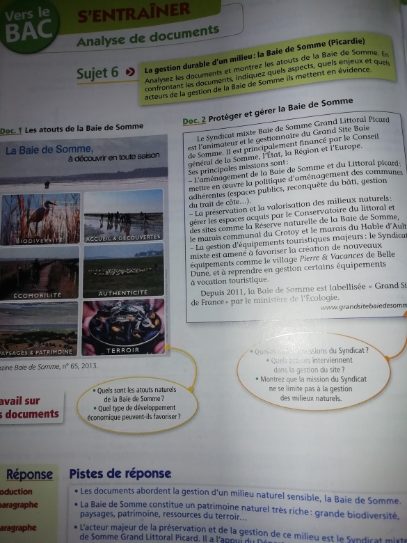 La gestion durable d\'un milieu : La Baie de Somme